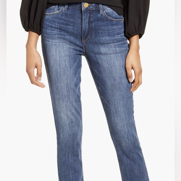 Wit & Wisdom Denim - ‘AB’SOLUTION HIGH WAIST RAW HEM SKINNY CROP JEAN